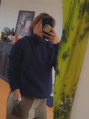 Heart elbow patch sweater